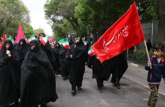 راهپیمایی نمازگزاران تبریز در حمایت از بیانیه شورای عالی امنیت