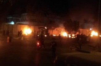 کنسولگری ایران در شهر کربلا آتش زده شد