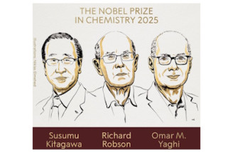 برندگان نوبل شیمی ۲۰۲۵ معرفی شدند