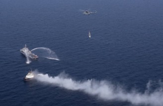 رزمایش مشترک نیروهای دریایی ایران، روسیه و چین آغاز شد