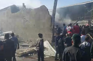 سقوط یک بالگرد در درچه اصفهان