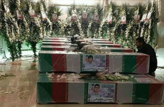 حضور باشکوه مردم در آیین تشییع شهدای آتش نشان پلاسکو