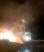 ۷ لنج در اسکله صیادی بندرکنگ آتش گرفت