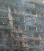 یک ساختمان مسکونی ۱۷ طبقه در چالوس به طور کامل سوخت