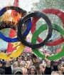 حلقه‌های المپیک در پاریس به آتش کشیده شد